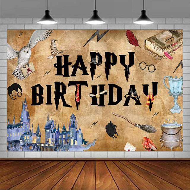 Happy Birthday Harry Potter Images  Harry Potter Birthday Decorations -  Photography - Aliexpress